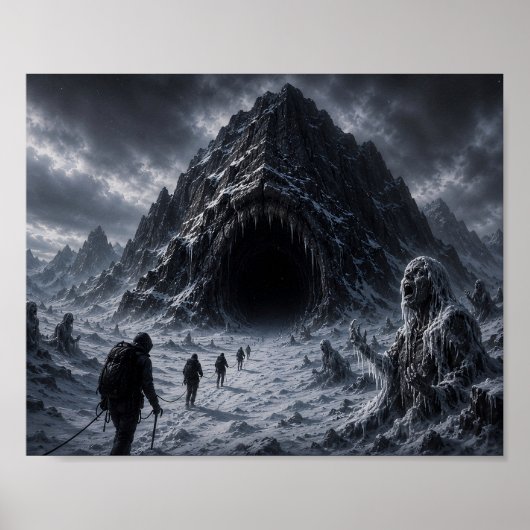 De Berg Die Geluid Eet Poster (Voorkant)