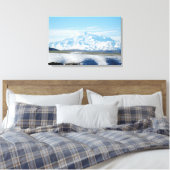 De berg Elbrus (de hoogste berg in Europa) Canvas Afdruk (Insitu (Slaapkamer))