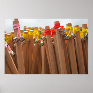 De berg Fuji Climate Sticks Poster