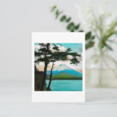 De berg Fuji door de Japanse 富 Pines 山 Briefkaart (Staand voorkant)