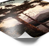 De berg Fuji door het  Pijnse Oude Japan Foto Afdruk (Hoek)