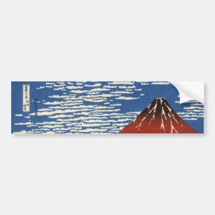 De berg Fuji in Clear Weather (Red Fuji) (Hokusai) Bumpersticker