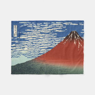 De berg Fuji in Clear Weather (Red Fuji) (Hokusai) Fleece Deken