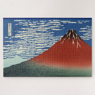 De berg Fuji in Clear Weather (Red Fuji) (Hokusai) Legpuzzel