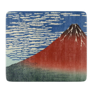 De berg Fuji in Clear Weather (Red Fuji) (Hokusai) Snijplank