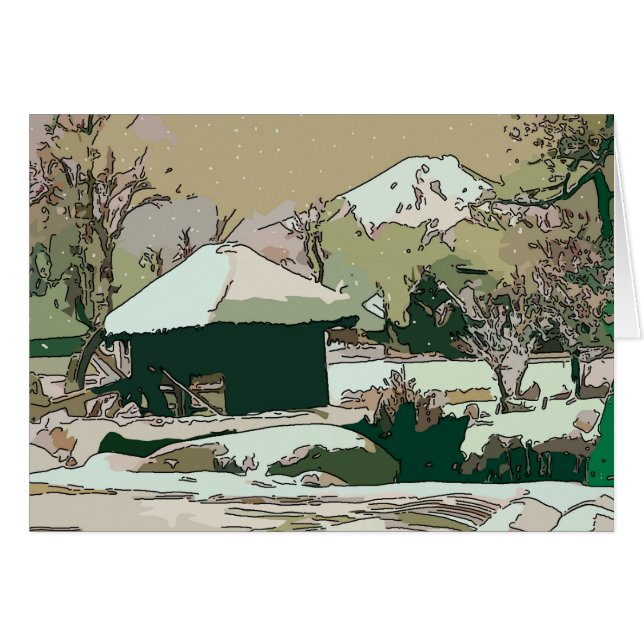 De berg Fuji in sneeuw (Voorkant Horizontaal)