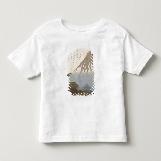 De berg Fuji onder de sneeuw Kinder Shirts (Voorkant)