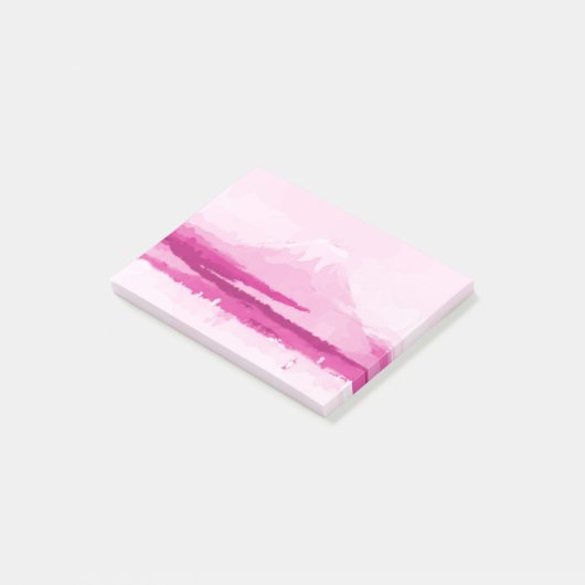 De berg Fuji roze post, schattige waterverf Post-it® Notes (Schuin)
