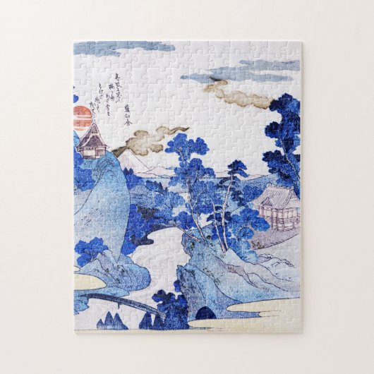 De berg Fuji Uitzicht van de Hete Spelen van Hakon Legpuzzel (Verticaal)