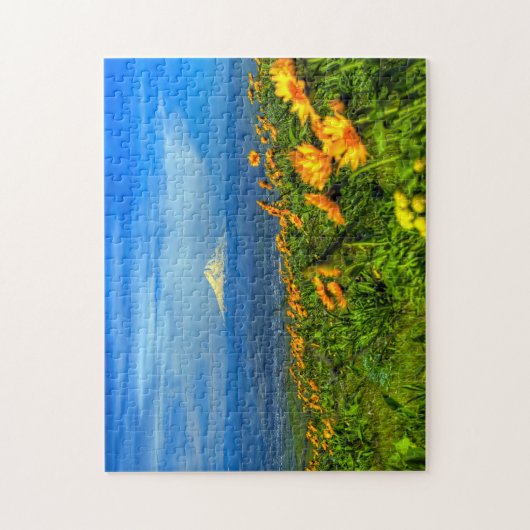 De berg Hood Oregon. Legpuzzel (Verticaal)