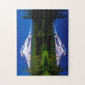 De berg Hood Oregon. Legpuzzel (Verticaal)