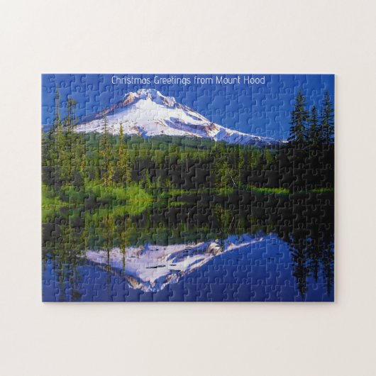 De berg Hood Oregon. Legpuzzel (Horizontaal)