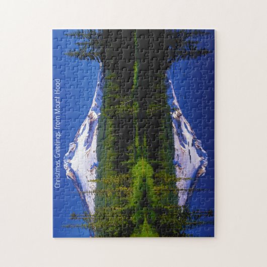 De berg Hood Oregon. Legpuzzel (Verticaal)