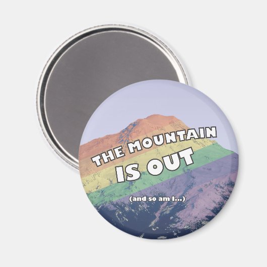 De berg is uit (en ik ook) Pride Magnet (Voorkant / Achterkant)
