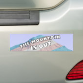 De berg is uit Trans bumpersticker (Op auto)