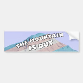 De berg is uit Trans bumpersticker
