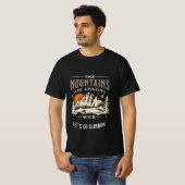 De berg is verbazingwekkend als ik wilde zwarte ma t-shirt (Voorkant volledig)