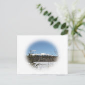 De berg Katahdin in de winter Briefkaart (Staand voorkant)