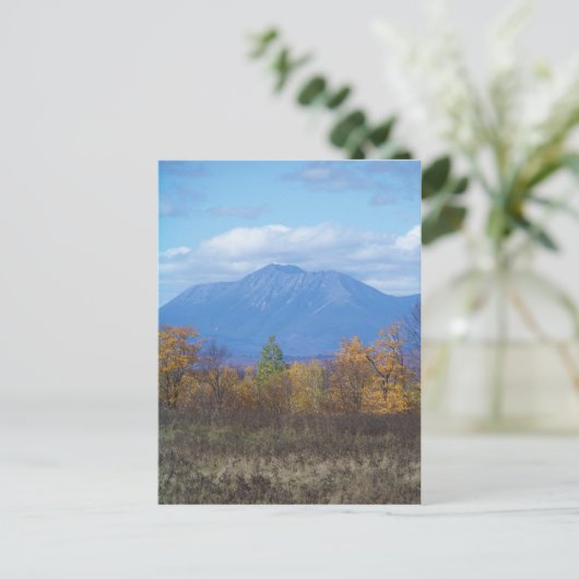 De berg Katahdin in herfst 2 Briefkaart (Staand voorkant)