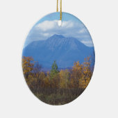 De berg Katahdin in herfst 2 Keramisch Ornament (Rechts)