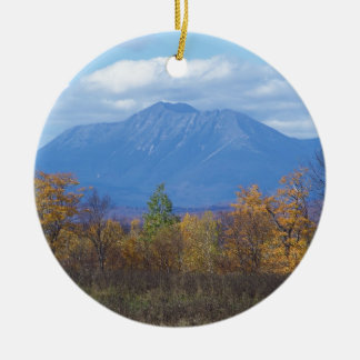 De berg Katahdin in herfst 2 Keramisch Ornament