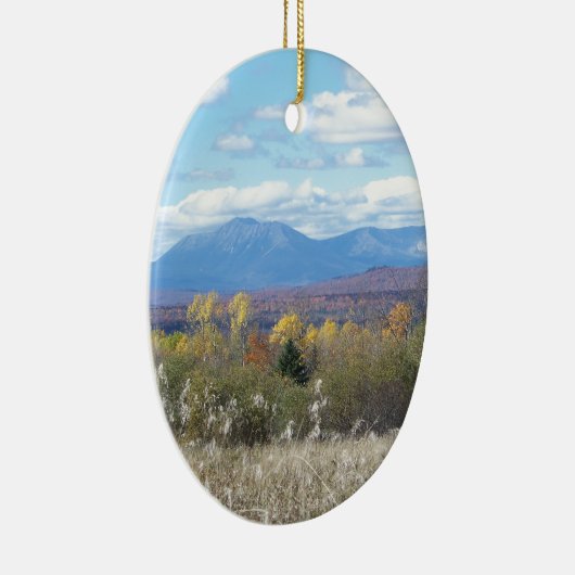 De berg Katahdin in herfst 3 Keramisch Ornament (Rechts)