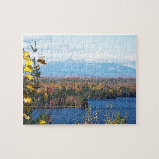 De berg Katahdin in herfst 4 Legpuzzel (Horizontaal)