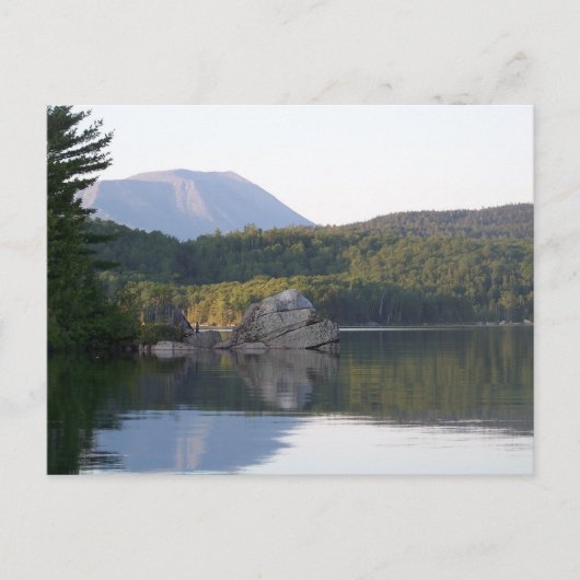 De berg Katahdin van het meer van Rainbow Briefkaart (Voorkant)