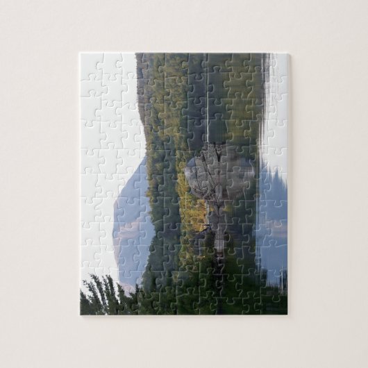 De berg Katahdin van het meer van Rainbow Legpuzzel (Verticaal)