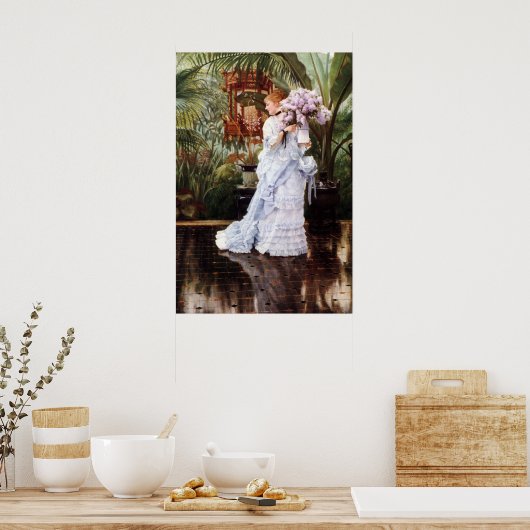 De berg Lilacs Poster (Keuken)