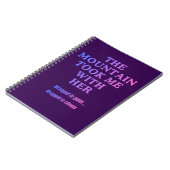 De berg nam me mee notitieboek (Linkerzijde)