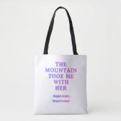 De berg nam me mee tote bag (Voorkant)