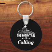 De berg noemt Snowboarder Snowboard Gift Sleutelhanger (Voorkant)