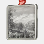 De berg Olijven, van de berg Zion Metalen Ornament (Links)