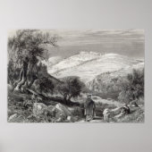 De berg Olijven, van de berg Zion Poster (Voorkant)