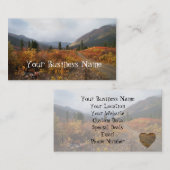 De berg omlaag visitekaartje (Voorkant / Achterkant)