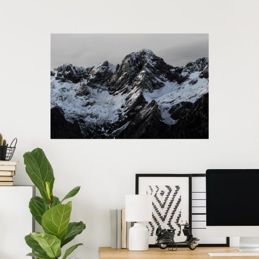 De berg poster (Thuiskantoor)