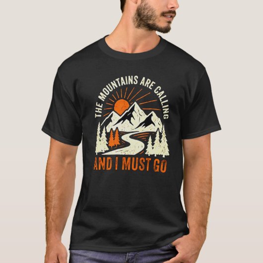 De berg roept en ik moet gaan – Transparant T-shirt (Voorkant)