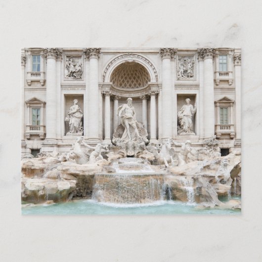 De Berg Trevi (Italiaans: Fontana di Trevi) Briefkaart (Voorkant)