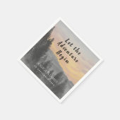 De berg van het bos laat het avontuur Begin Weddin Servet (Hoek)