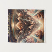 De berg van Yahweh Wandkleed (Voorkant (horizontaal))