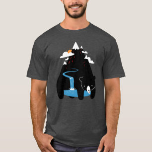 De Bergbeer Illustrator Grappige Dieren vriend T-shirt