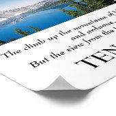 De bergbeklimmen van het poster van het leven (Hoek)