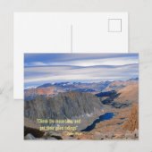 De bergen beklimmen briefkaart (Voorkant / Achterkant)