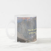 De bergen beklimmen matglas koffiemok (Links)
