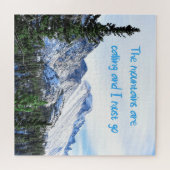 De bergen bellen - 20x20 inch legpuzzel (Horizontaal)