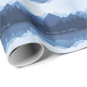 De bergen bellen... Design Wrapping Paper Cadeaupapier (Rol Hoek)
