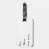 De bergen bellen en ik moet gaan. bagagelabel (Achterkant verticaal)