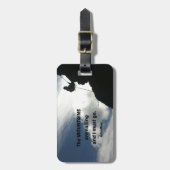 De bergen bellen en ik moet gaan. bagagelabel (Voorkant verticaal)