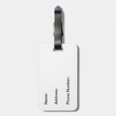 De bergen bellen en ik moet gaan. bagagelabel (Achterkant verticaal)